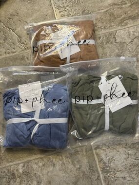 Kids Pajama Set - Olive, Blue, and Tan
